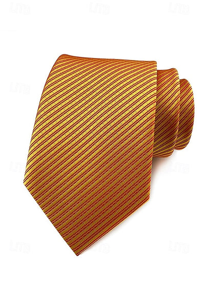 striped satin tie Men's