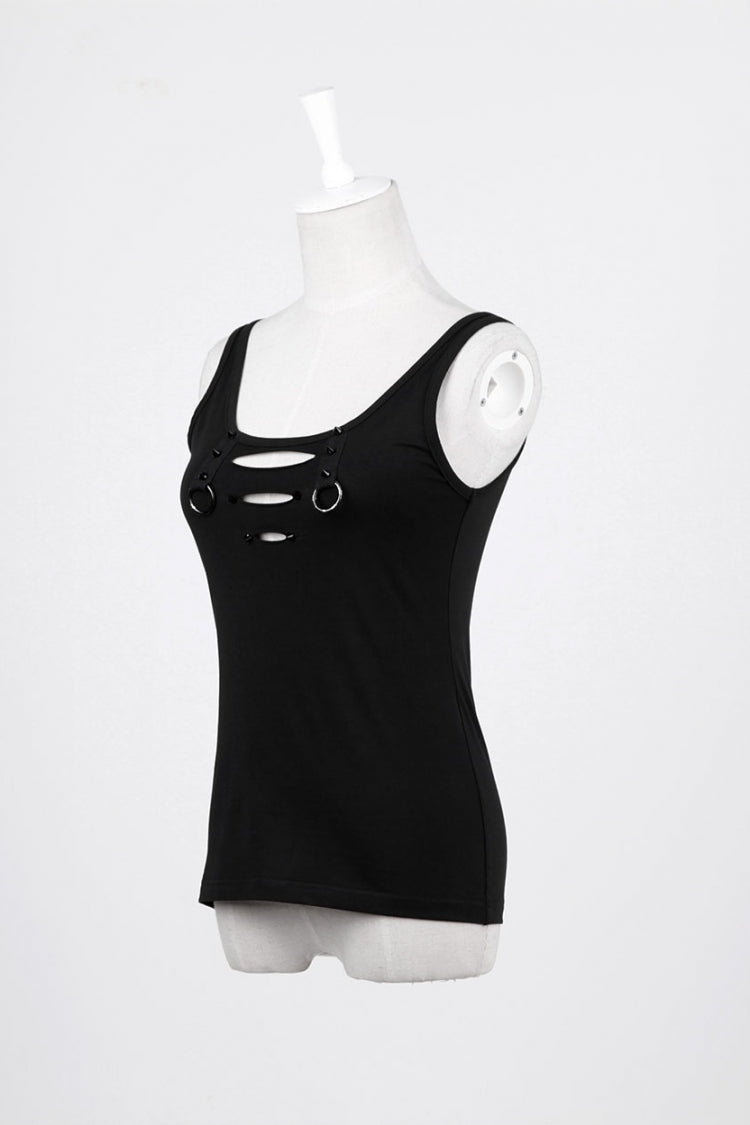No-Sleeve Slim Ripped Steampunk Waistcoat