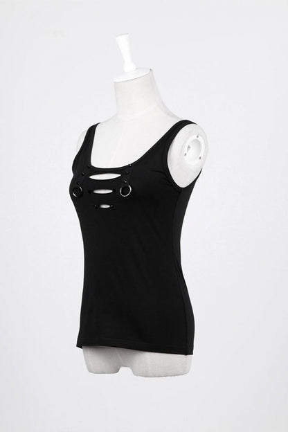 No-Sleeve Slim Ripped Steampunk Waistcoat