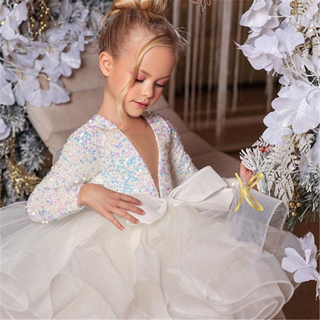 First Girl Dress Girls' Communion Flower