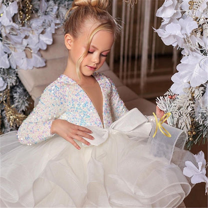 First Girl Dress Girls' Communion Flower