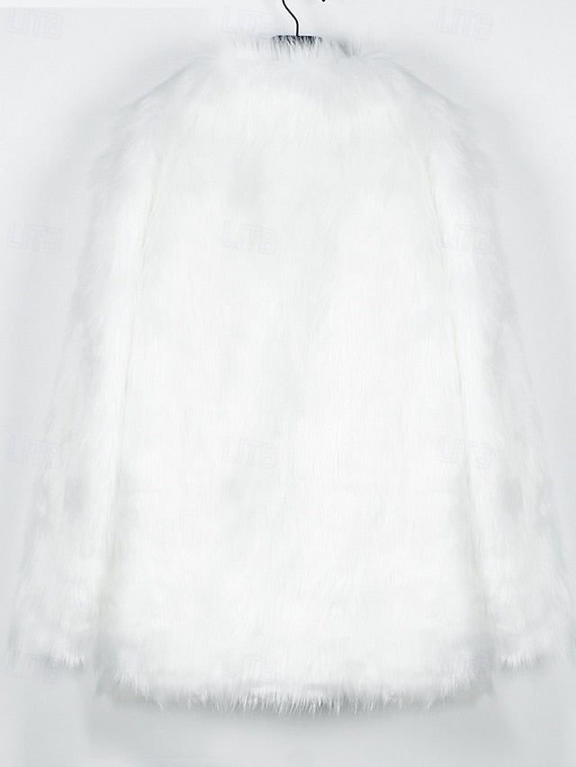 Warm Coat Faux Women's Comfortable Fur Furs