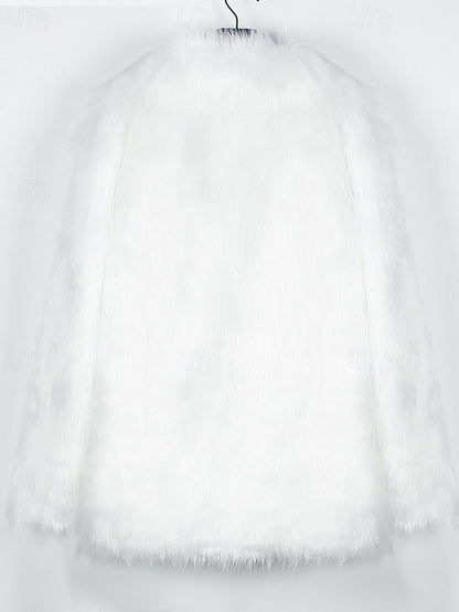 Warm Coat Faux Women's Comfortable Fur Furs