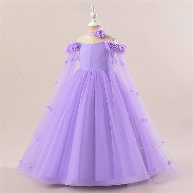 Princess Girl Flower Kid's Dress Girls'