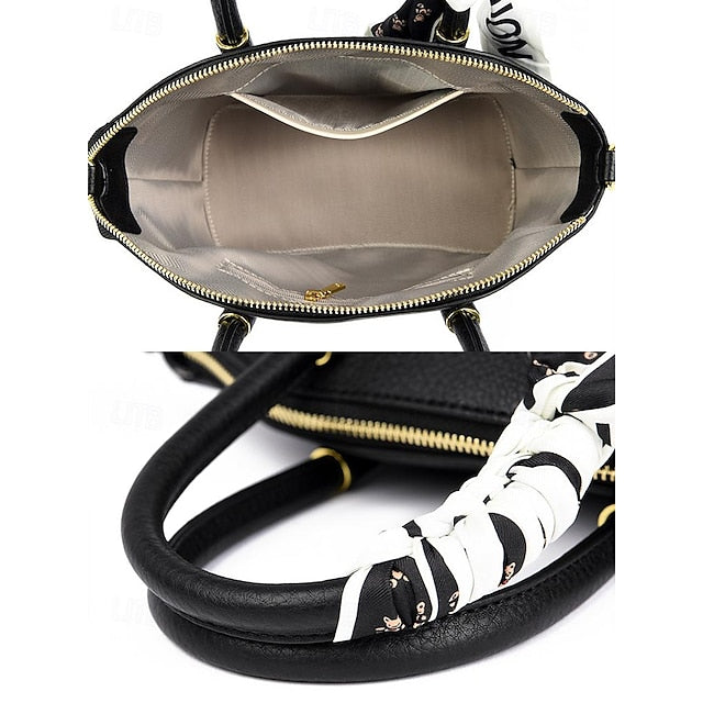 Holiday Office Bag Daily Women's Handbag PU Bucket Leather