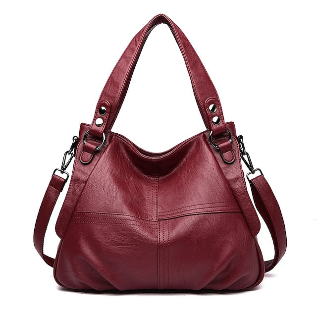 Faux Burgundy Shoulder Women's Large – Bag Leather