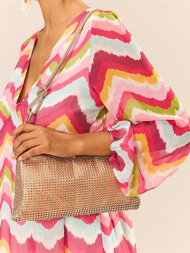 Bag Elegant Handbag Evening Rhinestone Shoulder – Women's