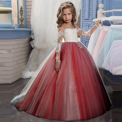 First Girls' Princess Communion Flower Dress Girl