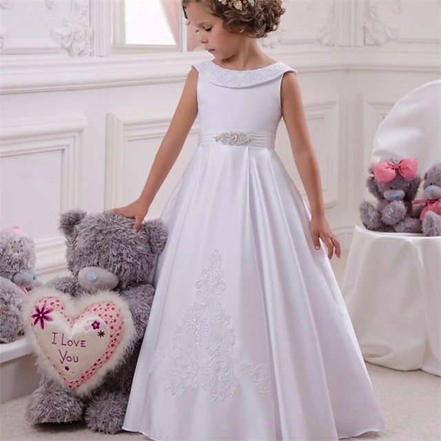Girl Formal Lace Flower Kid's Dress Girls'
