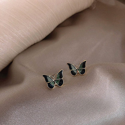 Enamel Butterfly Earrings