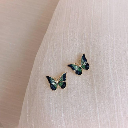 Enamel Butterfly Earrings