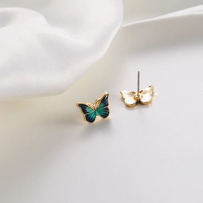 Enamel Butterfly Earrings