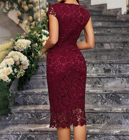 Elegant of Crew Bride Mother the Party Dress Minimalist