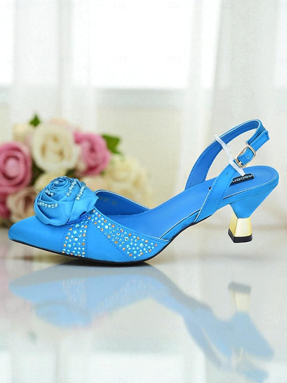 and Matching Women's Heels - Slingback Gold Set Clutch