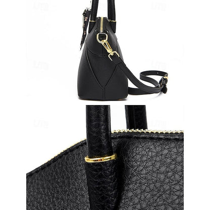 Holiday Office Bag Daily Women's Handbag PU Bucket Leather