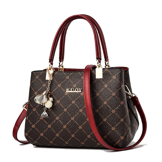 Women's Men's PU Party Leather Bag Shoulder Handbag