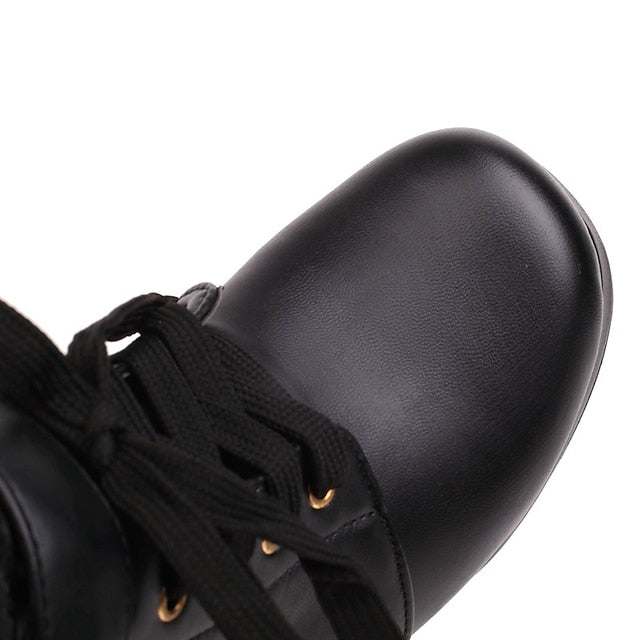 Lace-Up – White Bridal Women's Boots Wedding Ankle Shoes