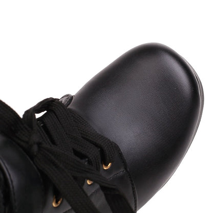 Lace-Up – White Bridal Women's Boots Wedding Ankle Shoes