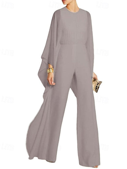 Dress of Elegant Jumpsuit Bride Cape Mother the Simple