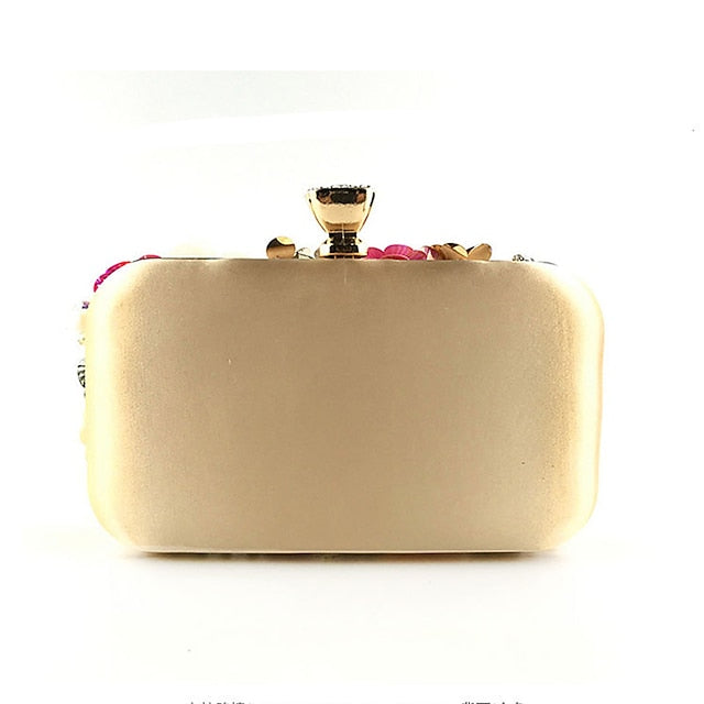 – Clutch Embellished Women's Evening 3D Floral Flower