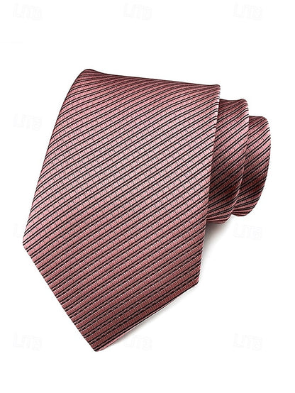 striped satin tie Men's