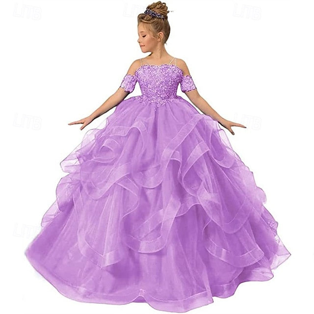 Girls' Flower Dress Kid's Girl Princess
