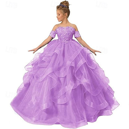 Girls' Flower Dress Kid's Girl Princess