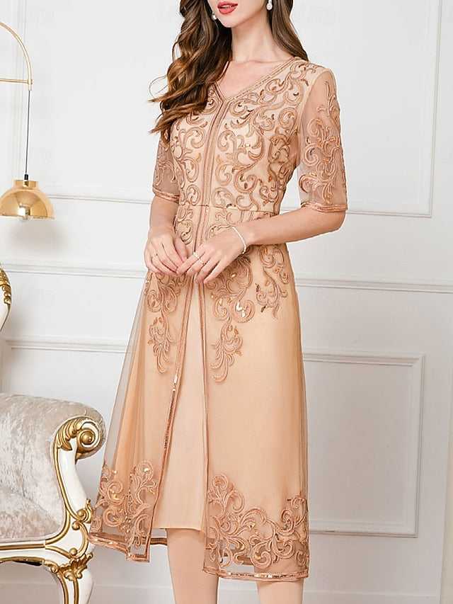 Dress the Chinese Guest Elegant of Bride Mother Wedding