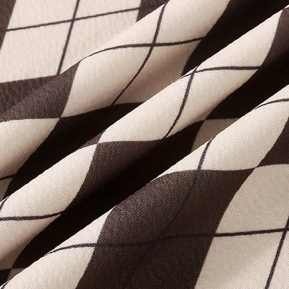 Girls' Block Color Kids Dress Set Pieces Long Suits 2