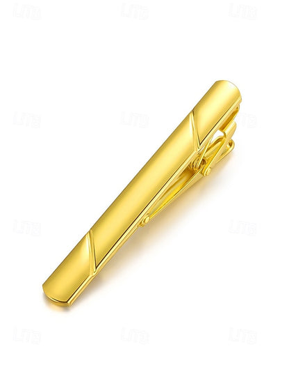 Men's Classic 7 Colors Tie Metal - Clip Available