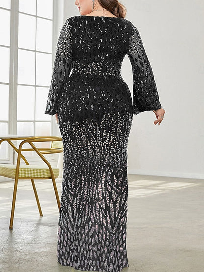 Elegant Party Bride the Size Plus Dress of Curve Mother V