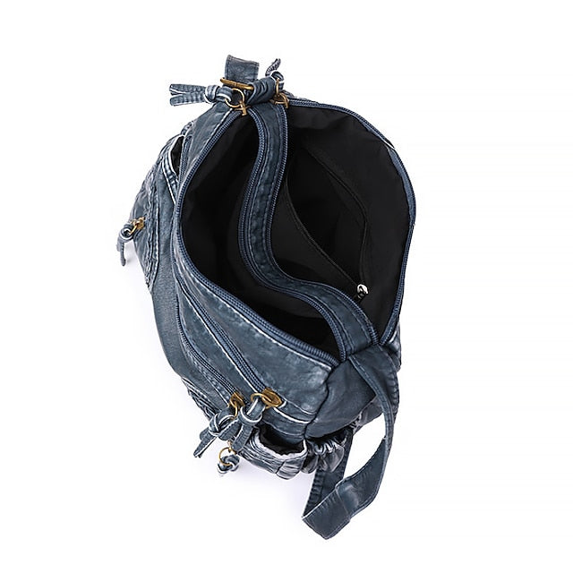 Leather Women's Faux Shoulder Brown Vintage Bag – Boho