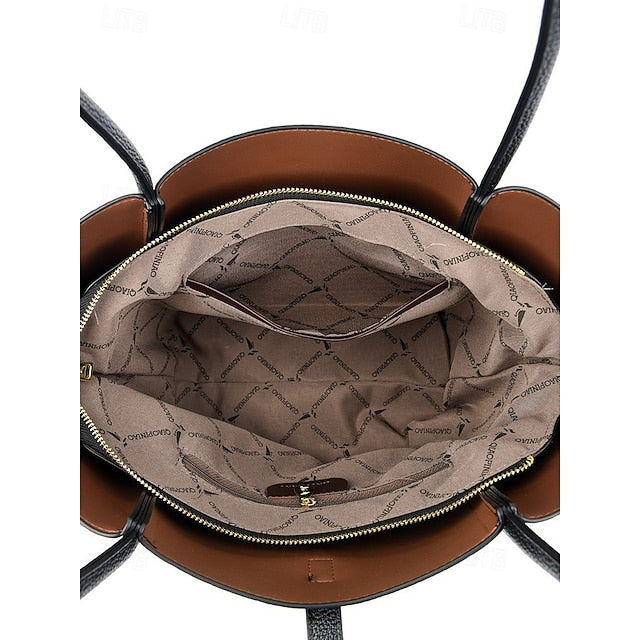 Green Women's Bag Faux Leather Tote