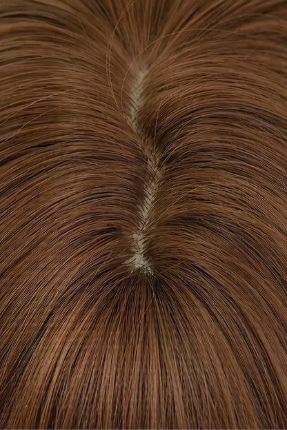 Coffee Milk Full Air Bangs Multi-Layer Collarbone Lolita Wig