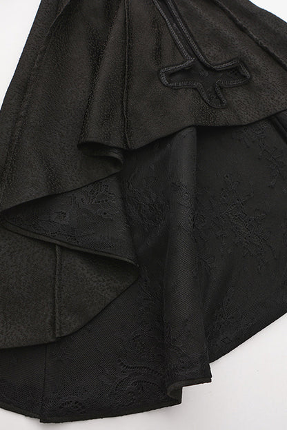 Elegant Prince Ouji Lolita Coat with Long Sleeves in Black