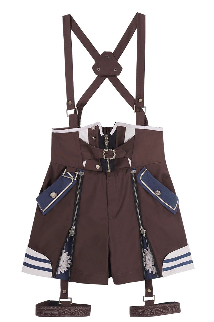 Wonder Equipment Inventor Ouji Punk Lolita Bib Shorts