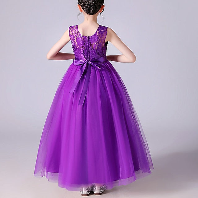 Girls' Flower Girl Party Dress Evening Gown