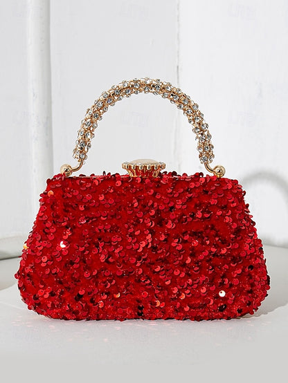 Clutch – Sequin Women's Vintage Embellished Evening Bag