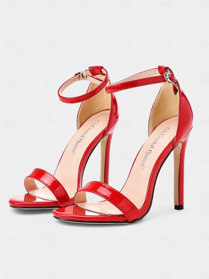 – Wedding Heel Women Sandals Stiletto for Metallic Sleek