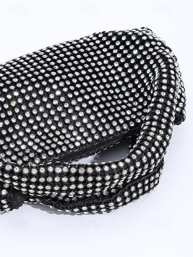 Silver Sparkling Handbag Women's Evening – Rhinestone