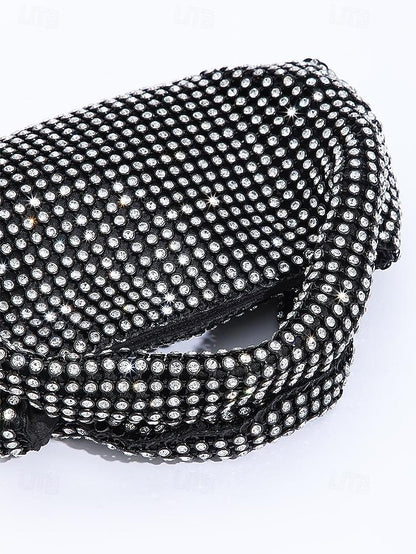 Silver Sparkling Handbag Women's Evening – Rhinestone