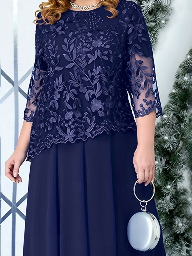 the Plus Size Bride Dress Curve Mother A-Line of Elegant