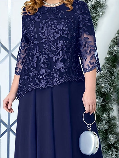 the Plus Size Bride Dress Curve Mother A-Line of Elegant