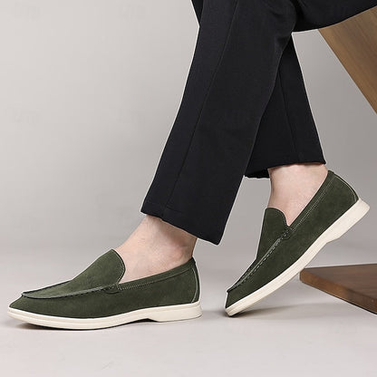 – Slip-On Loafers Blue Casual Faux Light Breathable Men's