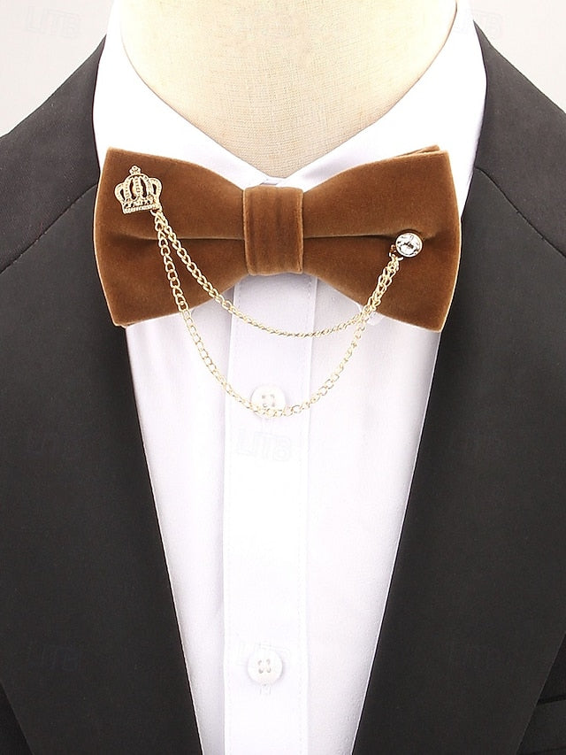 Velvet Tie Detail Chain – Crown Bow and Men's with