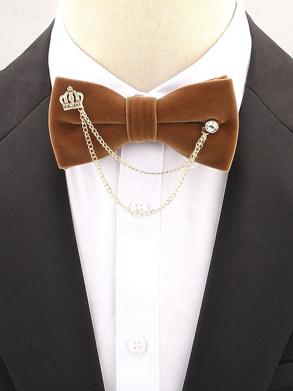 Velvet Tie Detail Chain – Crown Bow and Men's with