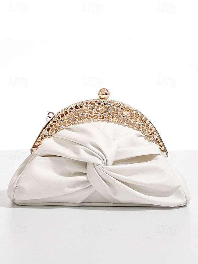 Clutch Faux Bag Rhinestone Evening Women's – Leather