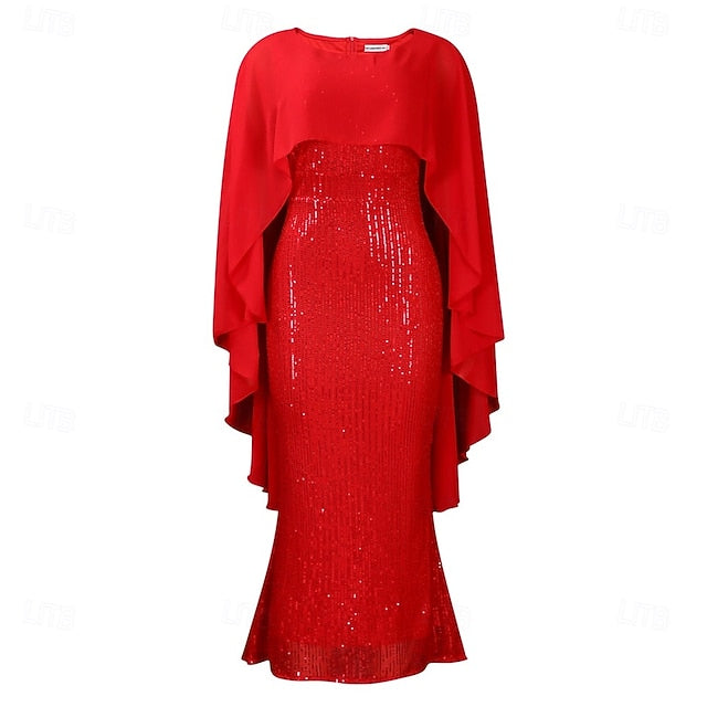 Floor Mother Neck the of Length Elegant Bride Dress Crew