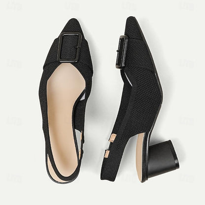 Plus Size Outdoor Flyknit Women's Shoes Heels Wedding