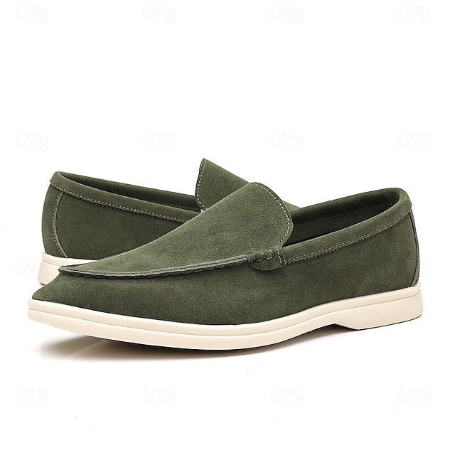 – Slip-On Loafers Blue Casual Faux Light Breathable Men's